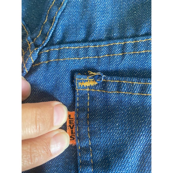 60s RARE VTG Levis Jeans Orange Tab Big E  Flare/Bell‎ Bottom Leg Women's Size 4 - Picture 7 of 10